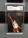 GMA Graded 1996-97 Fleer Metal Fresh Foundation ALLEN IVERSON 76ers ROOKIE Basketball Card - NM-MT+