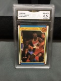 GMA Graded 1988-89 Fleer #126 AKEEM OLAJUWON Rockets All-Star Basketball Card - NM-MT+ 8.5