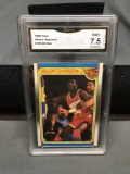 GMA Graded 1988-89 Fleer #126 AKEEM OLAJUWON Rockets All-Star Basketball Card - NM+ 7.5