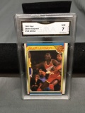 GMA Graded 1988-89 Fleer #126 AKEEM OLAJUWON Rockets All-Star Basketball Card - NM 7
