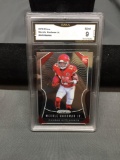 GMA Graded 2019 Panini Prizm #345 MECOLE HARDMAN Chiefs ROOKIE Football Card - MINT 9