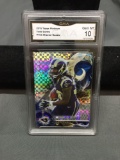 GMA Graded 2015 Topps Platinum Xfractor #103 TODD GURLEY Rams Rookie Football Card - GEM MINT 10
