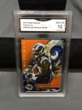 GMA Graded 2015 Topps Platinum Orange Refractor #103 TODD GURLEY Rams ROOKIE Football Card - GEM