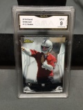 GMA Graded 2014 Finest #122 DEREK CARR Raiders ROOKIE Football Card - MINT 9