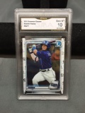 GMA Graded 2020 Bowman Chrome WANDER FRANCO Rays ROOKIE Baseball Card - GEM MINT 10