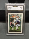 GMA Graded 1992 Topps Gold #682 DAN MARINO Dolphins Football Card - NM-MT 8