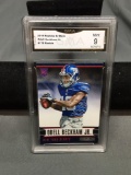 GMA Graded 2014 Panini Rookies & Stars ODELL BECKHAM JR. Giants ROOKIE Football Card - MINT 9