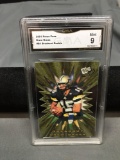 GMA Graded 2001 Press Pass Breakout DREW BREES Saints ROOKIE Football Card - MINT 9