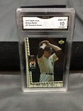 GMA Graded 1994 Upper Deck Baseball Heroes MICKEY MANTLE Yankees Baseball Card - GEM MINT 10
