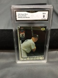 GMA Graded 1994 Upper Deck Baseball Heroes MICKEY MANTLE Yankees Baseball Card - MINT 9