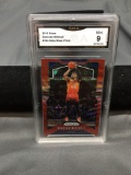 GMA Graded 2019-20 Panini Prizm Ruby Wave Prizm DONOVAN MITCHELL Jazz Basketball Card - MINT 9