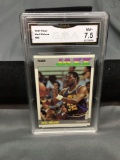 GMA Graded 1987-88 Fleer #68 KARL MALONE Jazz Vintage Basketball Card - NM+ 7.5