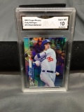 GMA Graded 2020 Topps Chrome Prism Refractor #11 CODY BELLINGER Dodgers Baseball Card - GEM MINT 10