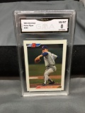 GMA Graded 1992 Bowman #222 NOLAN RYAN Rangers Baseball Card - NM-MT 8