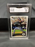 GMA Graded 2011 Topps #65 CHRIS SALE White Sox ROOKIE Baseball Card - GEM MINT 10