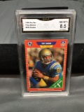 GMA Graded 1989 Pro Set TROY AIKMAN Cowboys ROOKIE Football Card - NM-MT+ 8.5