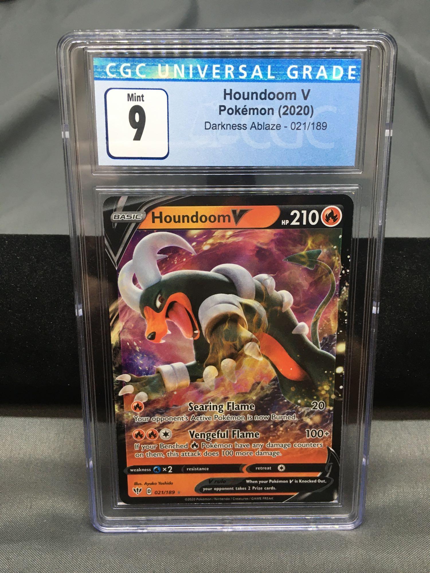 CGC Graded Darkness Ablaze Pokemon Houndoom V | Proxibid