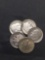 5 Count Lot of United States 90% SILVER Roosevelt Dimes from Estate Collection