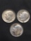3 Count Lot of United States 90% SILVER Roosevelt Dimes from Estate Collection