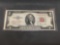 RARE Vintage 1953 United States Red Seal Currency Bill Note $2 Jefferson