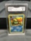 GMA Graded 1999 Pokemon Fossil Omanyte 52/62 Trading Card NM Mint 8