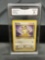 GMA Graded 1999 Pokemon Jungle Unlimited Pokemon Card - Meowth - NM-MT 8