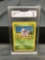 GMA Graded 1999 Pokemon Base Set Unlimited Nidoran EX-NM 6