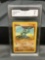 GMA Graded 1999 Pokemon Base Set Unlimited Machop 52/102 - NM 7