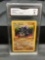 GMA Graded 1999 Pokemon 1st Edition Jungle Rhydon 45/64 - Mint 9