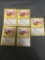 5 Count Lot of 1999 Jungle Eevee 51/64 Pokemon Cards