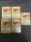 5 Count Lot of 1999 Jungle Eevee 51/64 Pokemon Cards