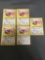 5 Count Lot of 1999 Jungle Eevee 51/64 Pokemon Cards