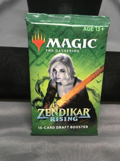 Factory Sealed MTG Magic The Gathering Zendikar Rising 15 Card Draft Booster Pack