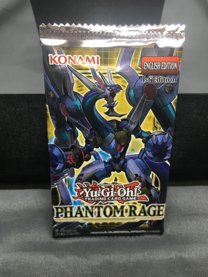 Factory Sealed Konami Yugioh Yu-Gi-Oh! 1st Edition English Phantom Rage 9 Card Booster Pack