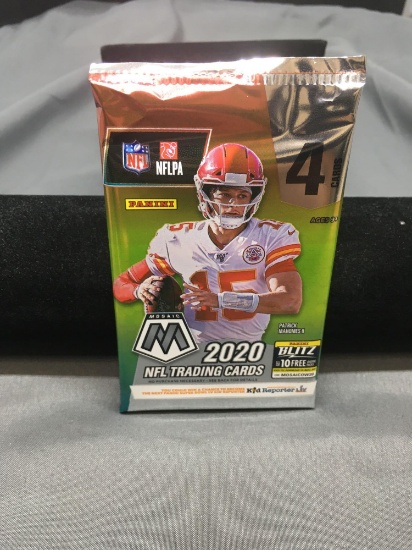 Factory Sealed 2020 Panini Mosaic NFL Football 4 Card Pack - Burrow, Herbert, Tua RC?