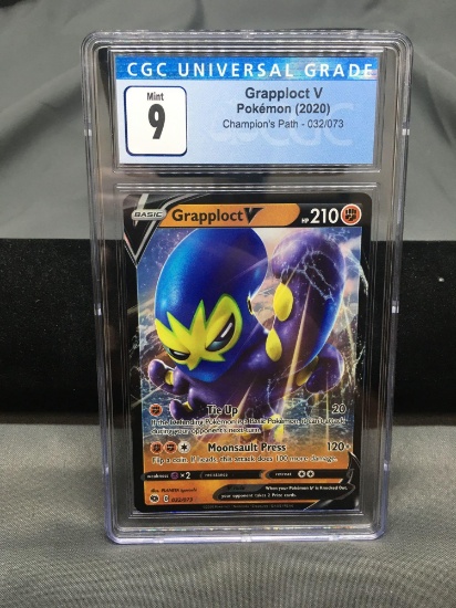 CGC Graded Pokemon Champions Path 2020 Grapploct V 032/03 - Mint 9