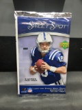 Factory Sealed Upper Deck 2005 Sweet Spot NFL Football 4 Card Pack - Aaron Rodgers RC Auto?