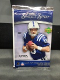 Factory Sealed Upper Deck 2005 Sweet Spot NFL Football 4 Card Pack - Aaron Rodgers RC Auto?