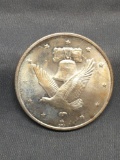 Eagle Style Vintage 1 Ounce .999 Fine Silver Bullion Round