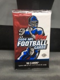 Factory Sealed Topps 2004 NFL Football Hobby 10 Card Pack - Ben Roethlisberger RC?