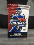 Factory Sealed Topps 2004 NFL Football Hobby 10 Card Pack - Ben Roethlisberger RC?