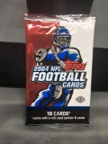 Factory Sealed Topps 2004 NFL Football Hobby 10 Card Pack - Ben Roethlisberger RC?