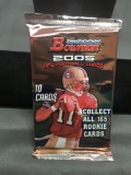 Factory Sealed Bowman 2005 NFL Football Hobby 10 Card Pack - Aaron Rodgers RC?