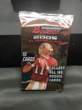 Factory Sealed Bowman 2005 NFL Football Hobby 10 Card Pack - Aaron Rodgers RC?