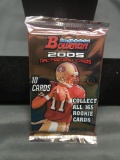 Factory Sealed Bowman 2005 NFL Football Hobby 10 Card Pack - Aaron Rodgers RC?