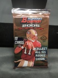 Factory Sealed Bowman 2005 NFL Football Hobby 10 Card Pack - Aaron Rodgers RC?