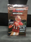 Factory Sealed Bowman 2005 NFL Football Hobby 10 Card Pack - Aaron Rodgers RC?