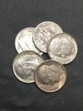 5 Count Lot of United States 90% SILVER Roosevelt Dimes from Estate Collection
