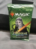 Factory Sealed MTG Magic The Gathering Zendikar Rising 15 Card Draft Booster Pack