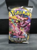 Factory Sealed Pokemon Sword & Shield Rebel Clash 10 Trading Card Booster Pack